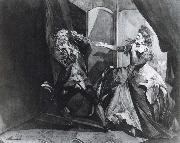 Henry Fuseli David Garrick and Hannah Pritchard as Macbeth and Lady Macbeth after the Murder of Duncan oil painting reproduction